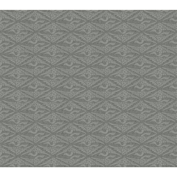 York Wallcoverings Black High Society Wallpaper, 27-in by 27-ft