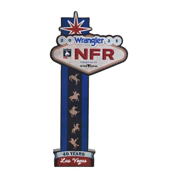 Wrangler NFR 2025 Western Metal Wall Art Sign