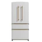 Forno Luigi 33 in. French Door Refrigerator in White, 18 cu. ft