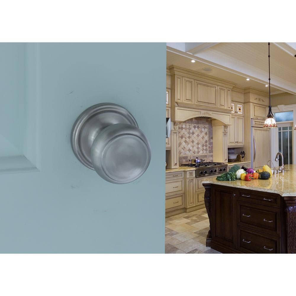 Satin Stainless Steel Round Passage Door Knob