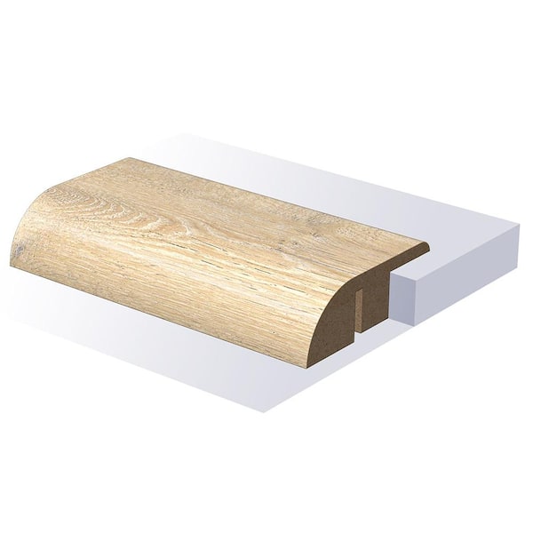 Blissful Edinburgh-Prague Reducer 0.6 in. T x 1.75 in. W x 94 in. L Smooth Wood Look Laminate Moulding/Trim