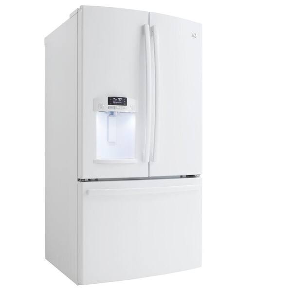GE 26.7 cu. ft. French Door Refrigerator in White GFE27GGDWW - The