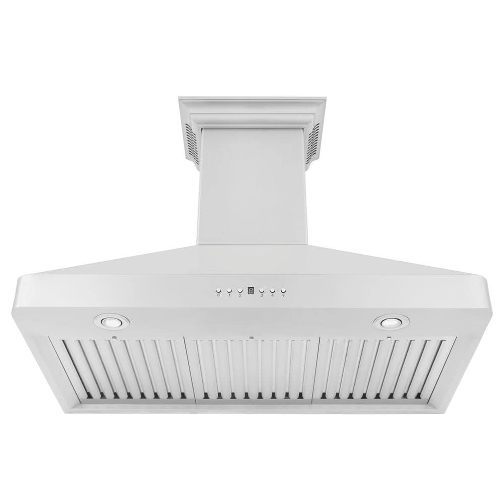 36-inch Stainless Steel Wall Mount Range Hood with Bluetooth Speakers