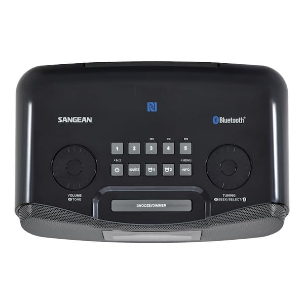 Sangean FM/AM/Bluetooth/Aux-in/USB Charging Digital Tuning Alarm Clock Radio  RCR-20 - The Home Depot