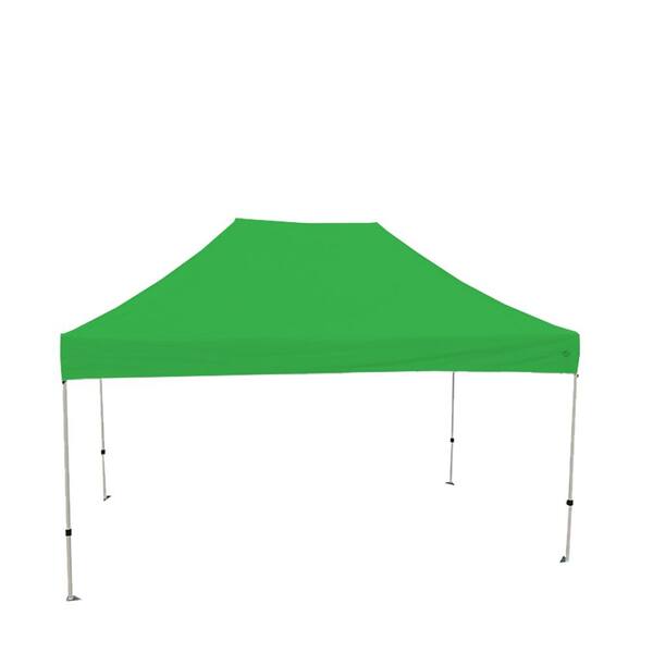 King Canopy Athena 10 ft. x 15 ft. Green Cover White Frame Instant Pop Up Tent