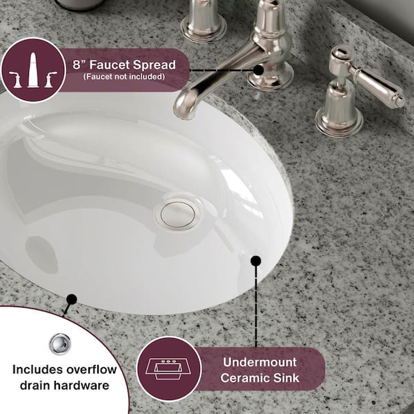 Home Decorators Collection Fremont 49 in. Single Sink White Bath