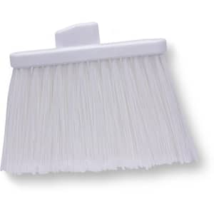Sparta 12 in. White Polypropylene Flagged Upright Broom Head (12-Pack)