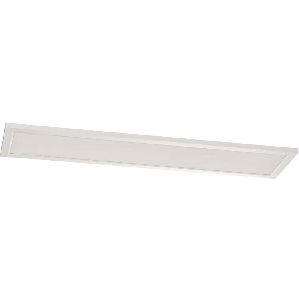 AFX Lugano 12 in. 1-Light White LED Flush Mount with White Acrylic ...