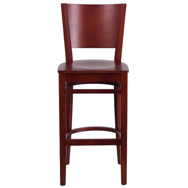Flash Furniture Lacey 29.25 in. Mahogany Bar Stool