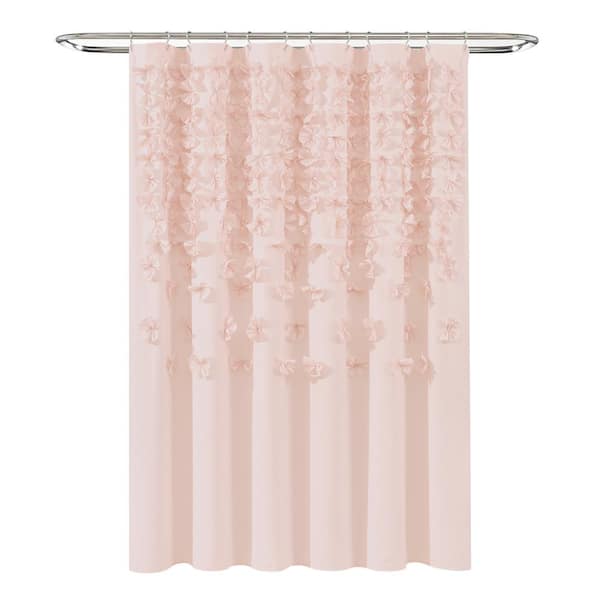 Blush Single Lucia Shower Curtain, Map Shower Curtain Target