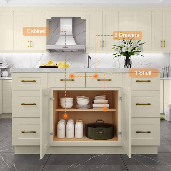 Two Drawer Base Cabinet - Kitchen Craft Cabinetry