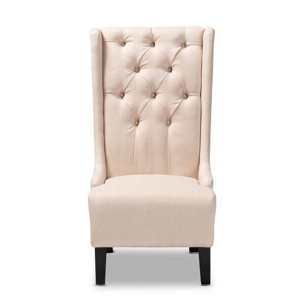 Baxton Studio Dorais Beige Fabric Accent Chair