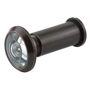 Door Viewer, 1/2 in. x 180-Degree, Solid Brass Housing, Glass Lens is U.L. Listed, Classic Bronze Plated Finish