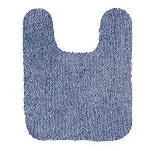 Legacy Wedgewood Blue 20 in. x 24 in. Nylon Machine Washable Bath Mat