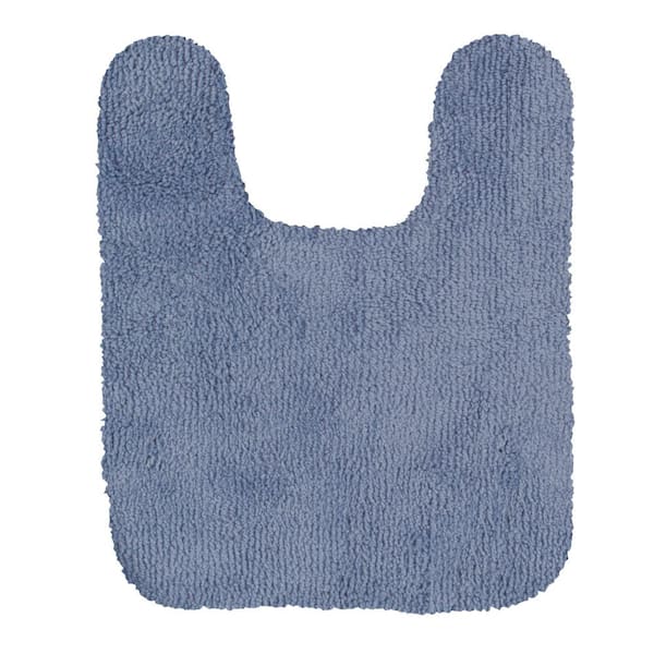 Mohawk Home Legacy Wedgewood Blue 20 in. x 24 in. Nylon Machine Washable Bath Mat