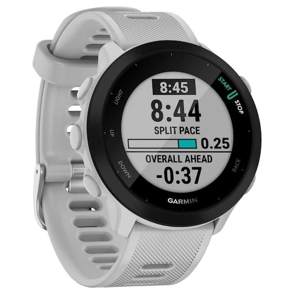 Garmin Forerunner 55 Running Watch 1.7 x .46 in White 010-02562-01