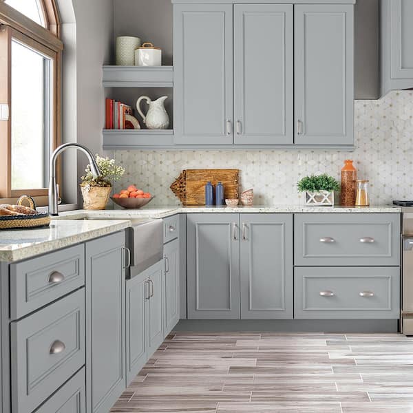 1 qt. #MS-75 Blue Gray Sky Semi-Gloss Enamel Interior/Exterior Cabinet, Door & Trim Paint
