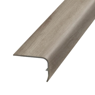 Earl Grey 1.32 in. T x 1.88 in. W x 78.7 in. L Vinyl Stair Nose Molding