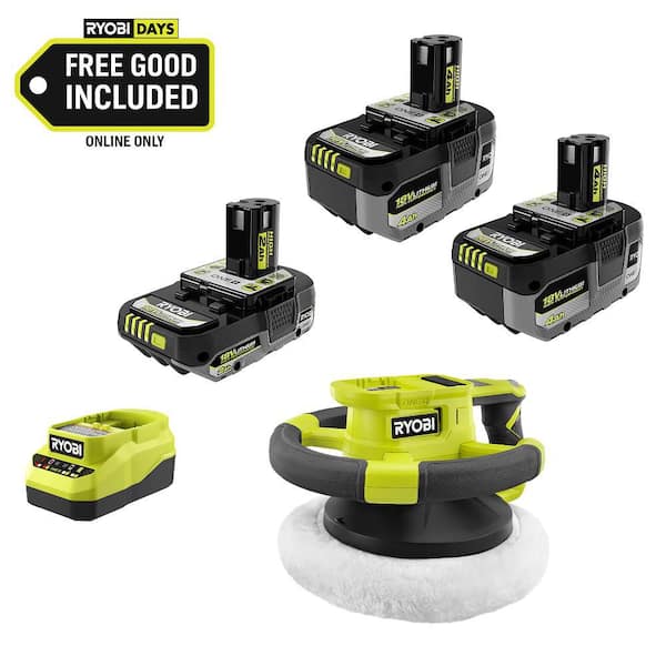 ONE+ 18V HIGH PERFORMANCE Kit w/ (2) 4.0 Ah Batteries, 2.0 Ah Battery, Charger, & FREE ONE+ Cordless 10 in. Buffer