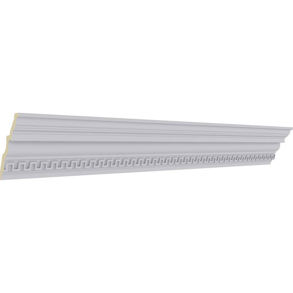Primed White Urethane Crown Moulding 94.5" Length