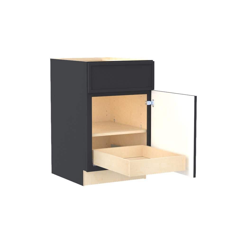 Franklin 21 in. W x 24 in. D x 34.5 in. H Assembled Plywood Base Kitchen Cabinet in Valiant Onyx with 1ROT Soft Close RH price history on PriceWatchPro
