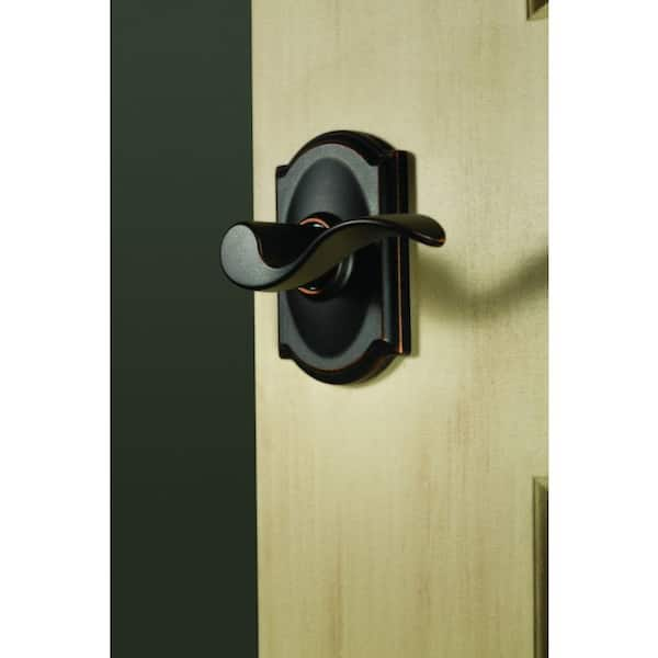 Schlage Accent Aged Bronze Passage Hall/Closet Door Handle with