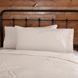 Basics 400 Thread Count Cotton Pillow Case, Standard, Set of 2, 30  L x 20 W, Smoke Blue