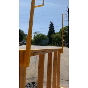 Vertical Guardrail System Bracket and Post