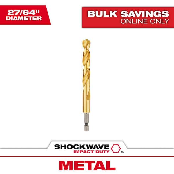 Shockwave 27/64 in. Titanium Drill Bit