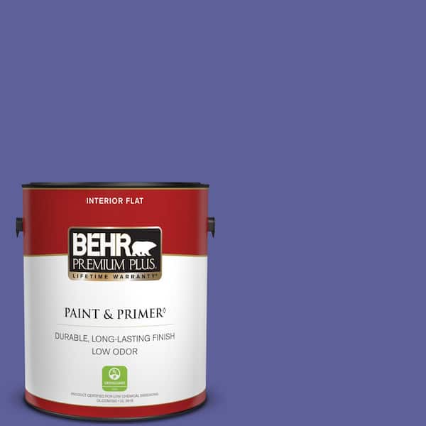 BEHR PREMIUM PLUS 1 gal. #P550-6 Wizards Potion Flat Low Odor Interior Paint & Primer