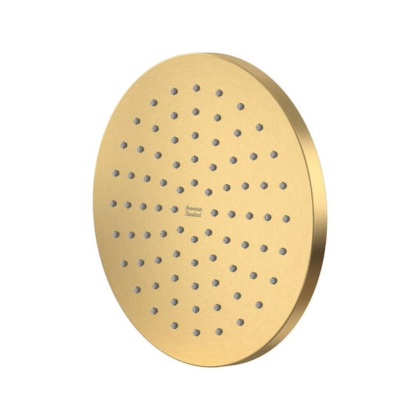 Studio 1-Spray Pattern 8 in. Single Wall Mount Fixed Shower Head in Brushed Cool Sunrise