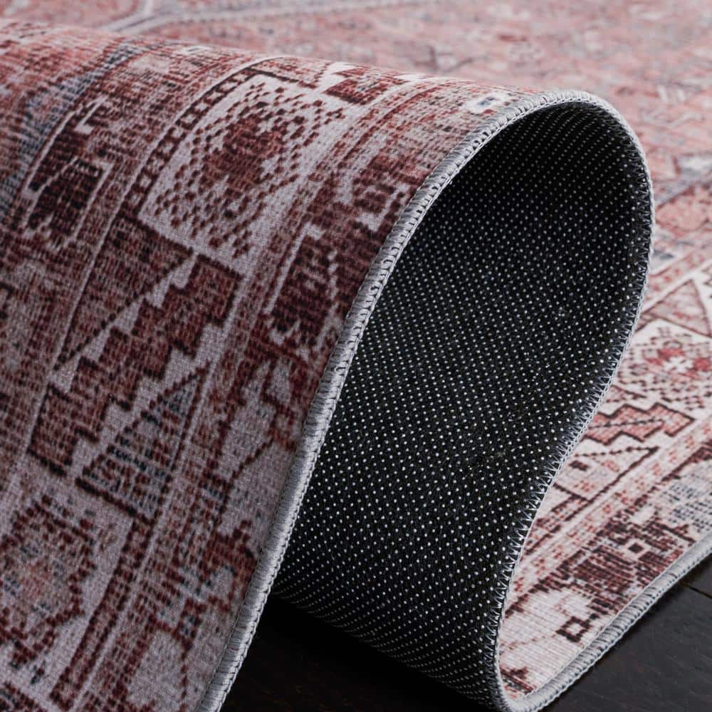 Tucson Red and Beige 8' x 10' Synthetic Area Rug