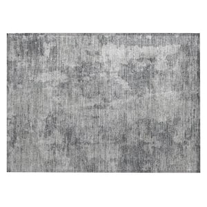 Chantille ACN573 Gray 1 ft. 8 in. x 2 ft. 6 in. Machine Washable Indoor/Outdoor Geometric Area Rug