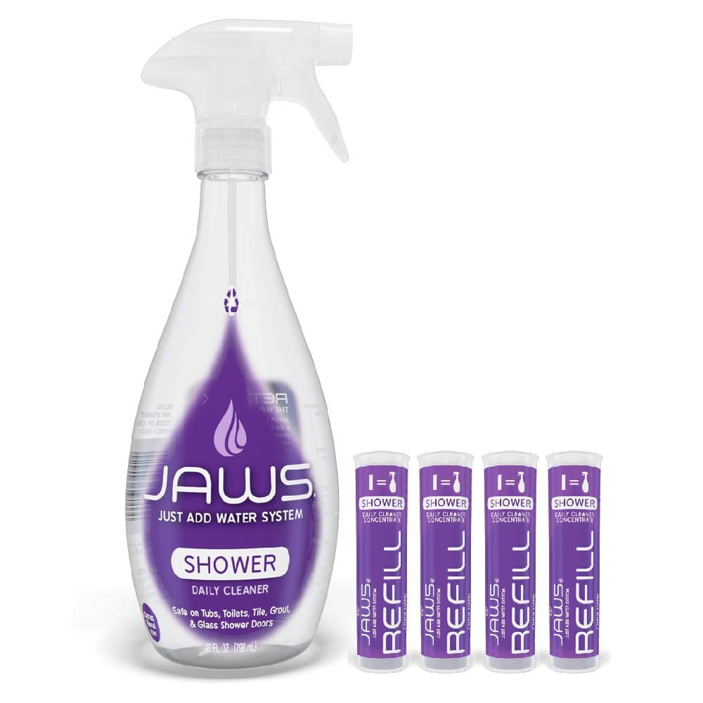 Jaws Foaming Bathroom Cleaner Refill Pods. Box of 24. Refillable Cleaning Supplies.