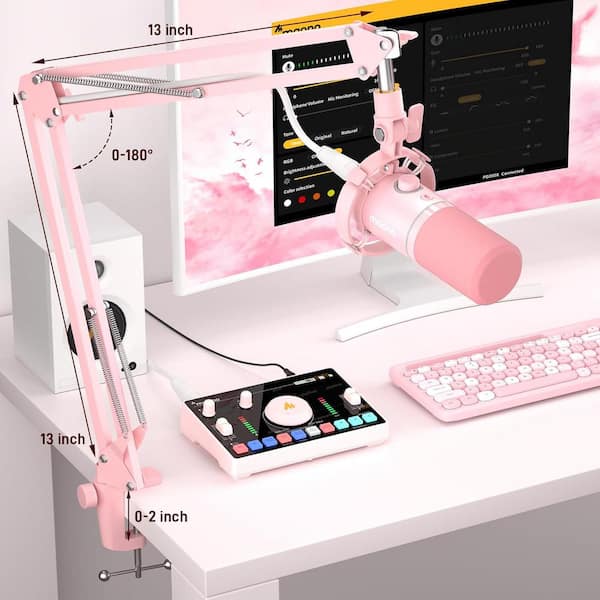 ES-520 USB Gaming Microphone Kit, Pink Desktop Costa Rica
