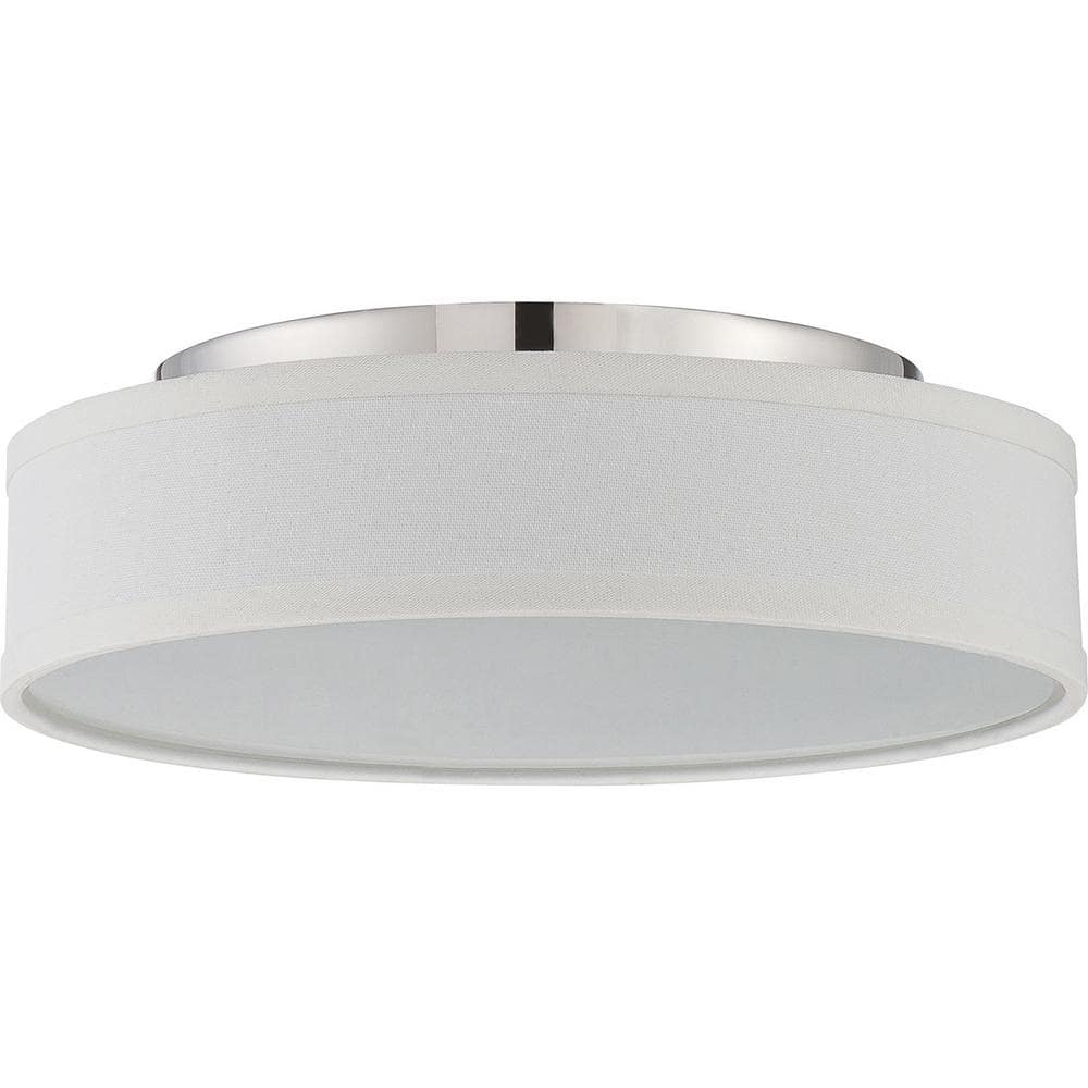 Heather 13 in. 1-Light White Integrated LED Flush Mount price history on PriceWatchPro