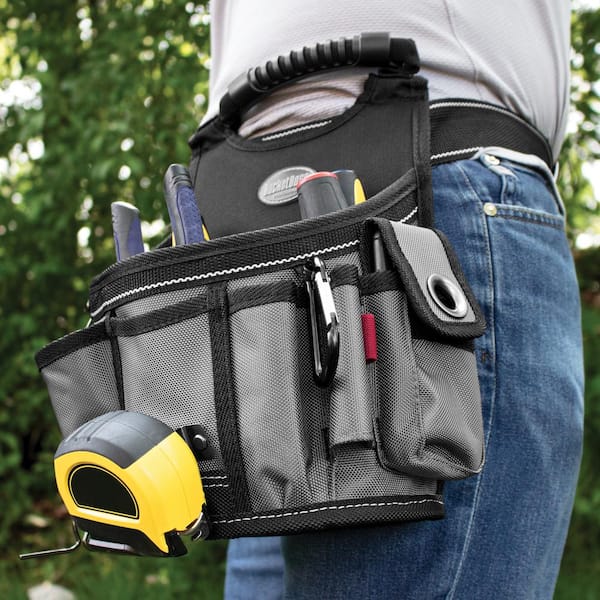 Men Multi-Pockets Waist Tool Bag Utility Pouch Organizer Electricians Belt Bag 