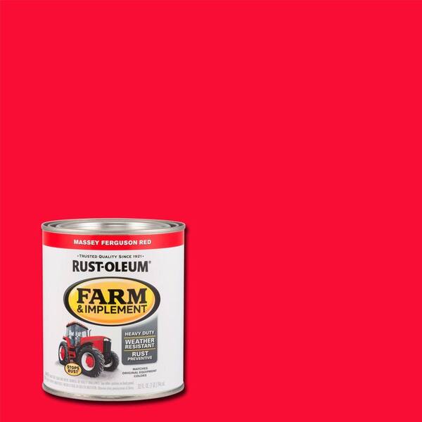 Rust-Oleum 1 qt. Farm Equipment Massey Ferguson Red Enamel Paint (2-Pack)