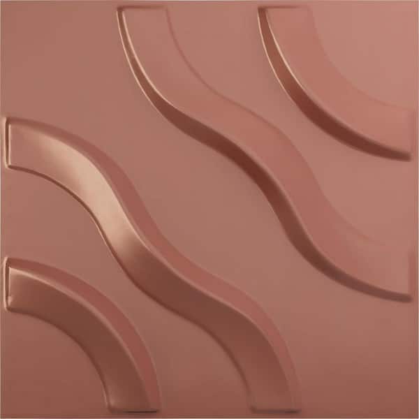 11-7/8"W x 11-7/8"H Lane EnduraWall Decorative 3D Wall Panel, Champagne Pink (Covers 0.98 Sq.Ft.)