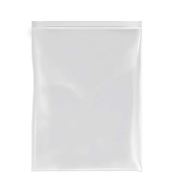 5 Gal. Large Plastic Zipper Storage Bags 18 x 24 in. Clear Reclosable Space Saving Bags for Organization 12 Pcs