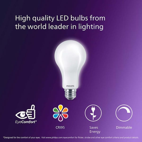 75-Watt Equivalent A21 Ultra Definition Dimmable E26 LED Light Bulb Soft White with Warm Glow 2700K (2-Pack)