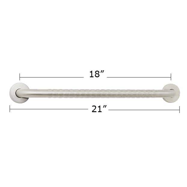 18-Inch Satin Stainless Steel Bathroom Safety Grab Bar