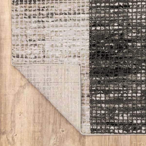 Kenmore Geometric Light Gray/Gray/White Area Rug AllModern Rug Size: Rectangle 7'10 x 10'3