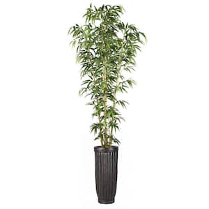 93 in. Artificial Bamboo Tree in Natural Poles in Planter