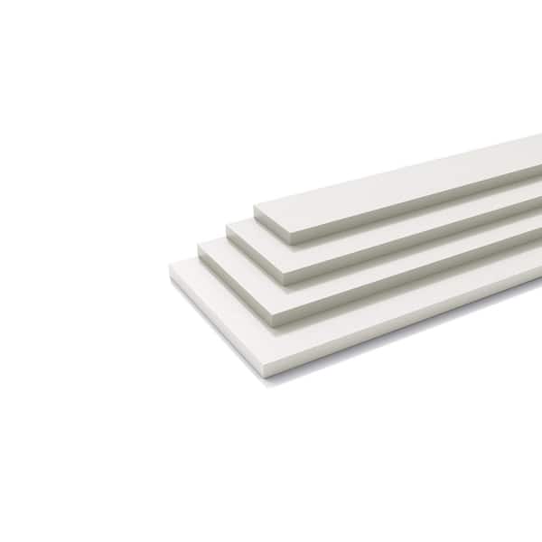 Unbranded 19/32 in x 3in x16 ft. LP Smart Side Composite Trim 190 Br SM Snowscape White 45779