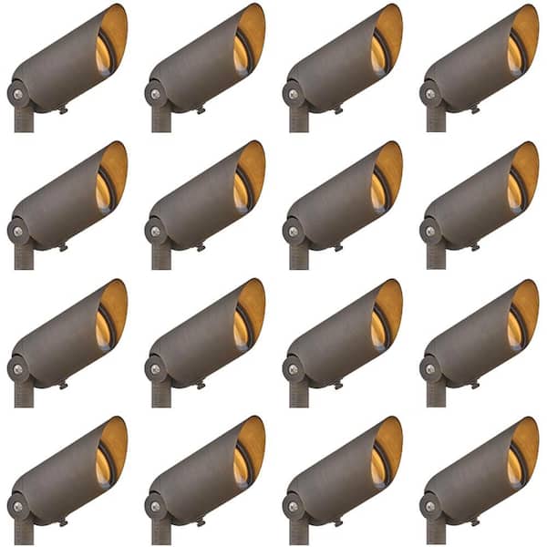 Hardy Island Accent Spot Light Low Voltage 12-Volt Matte Bronze Weather Resistant Spotlight with No Bulbs Included