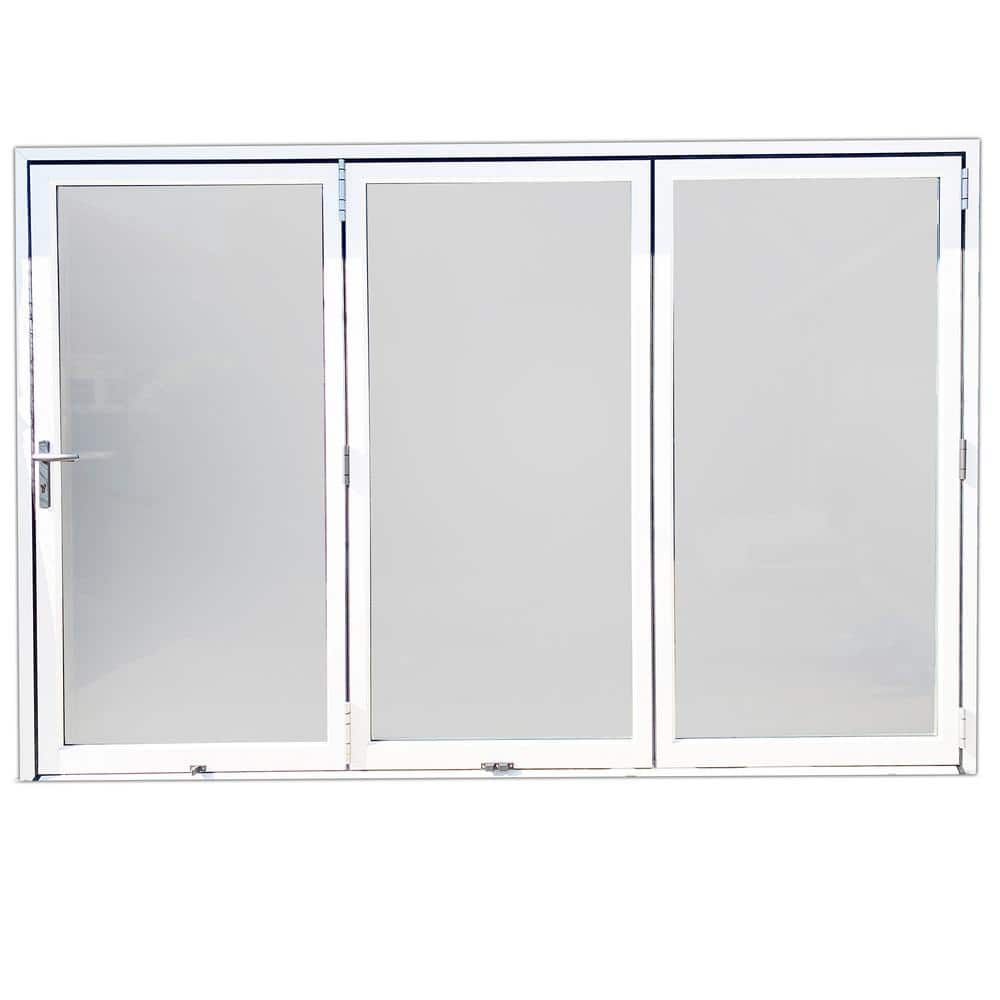 TEZA DOORS Teza 90-Series 120 In. X 80 In. Gloss White Right To Left ...