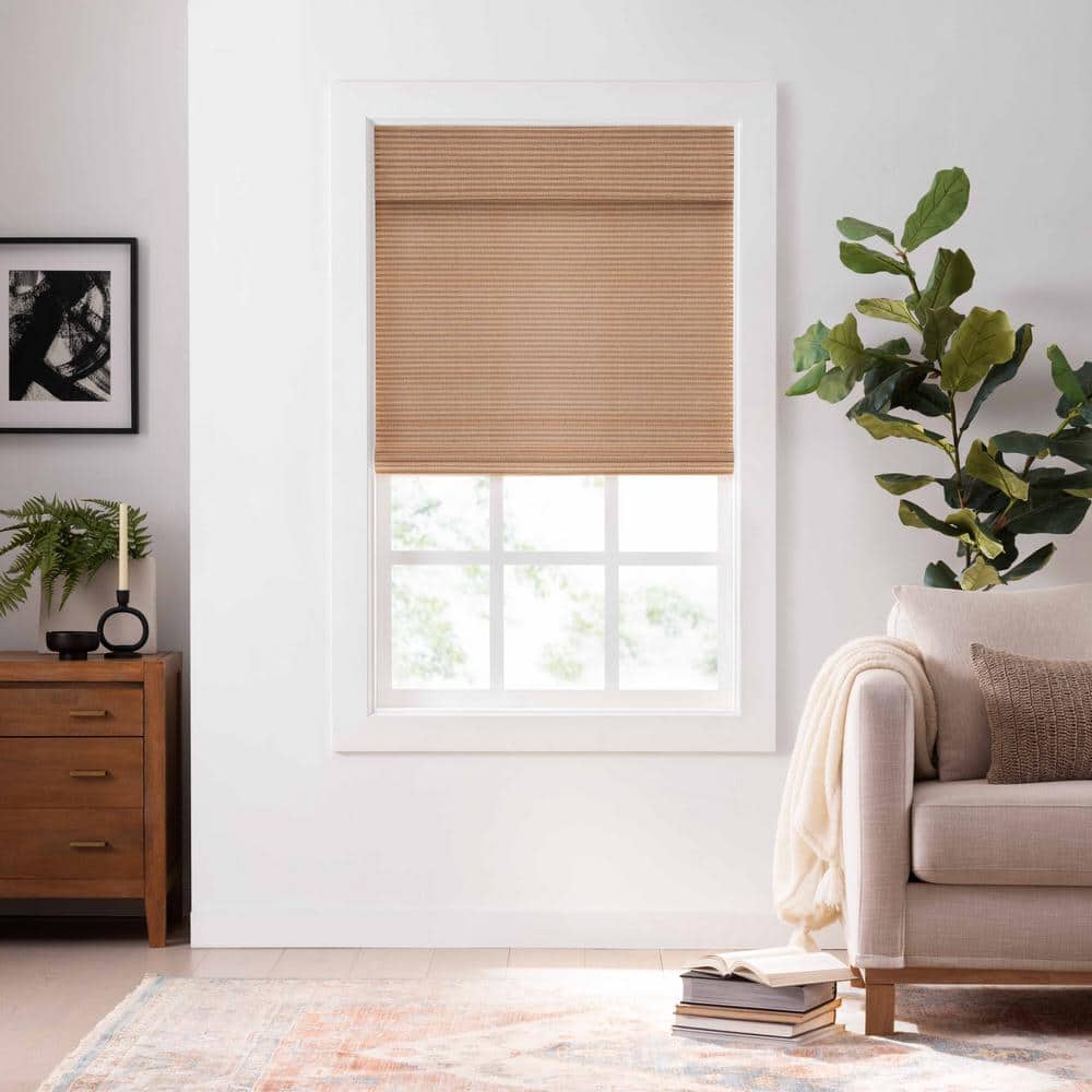 Natural Bamboo Cordless Roman Shade 23" x 72"