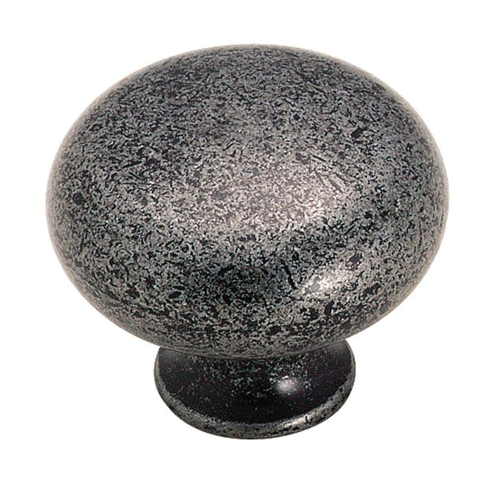 Classics 1-5/16 in. (33mm) Traditional Wrought Iron Round Cabinet Knob