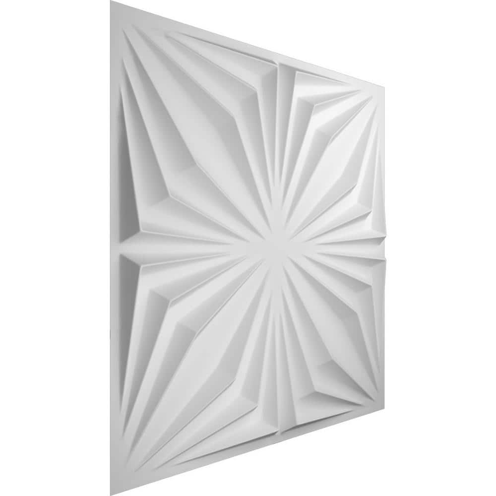 White Textured 3D PVC Decorative Wall Panels Set